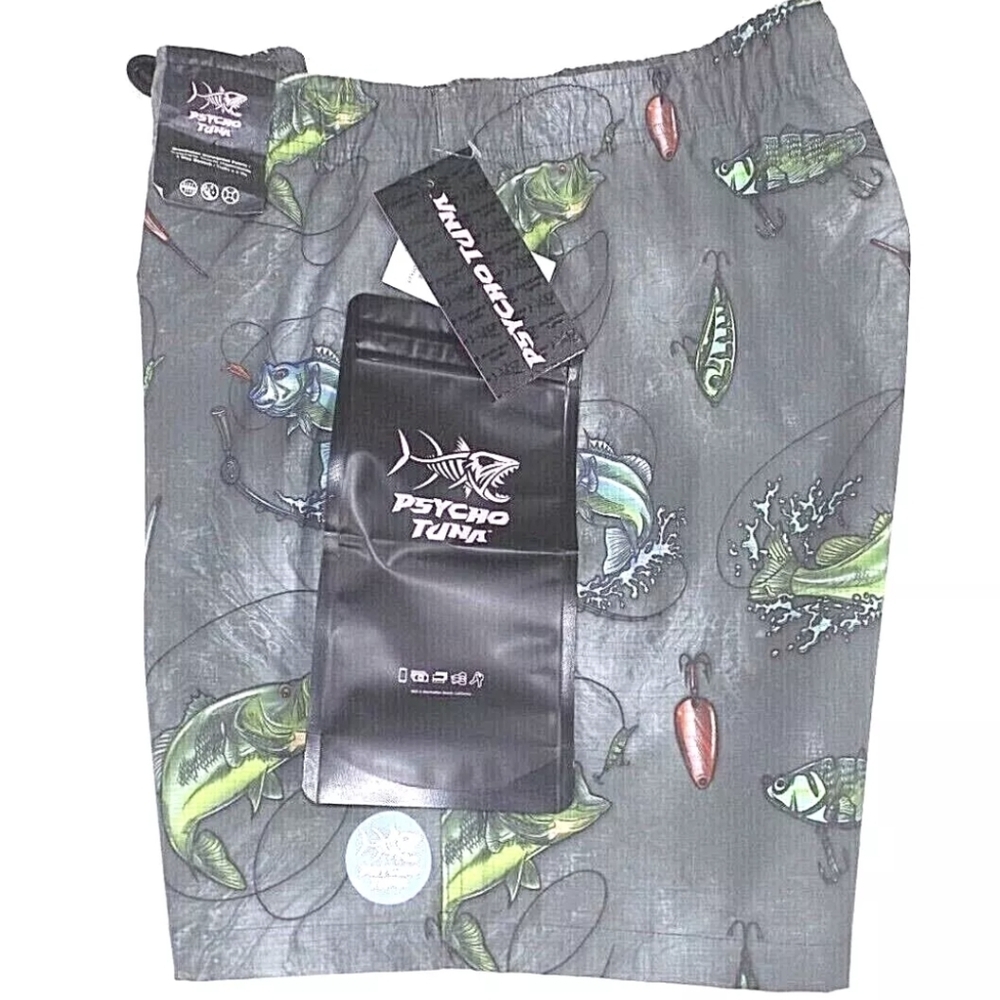 Psycho Tuna Medium Mens Swim Suit Board Shorts Trunks